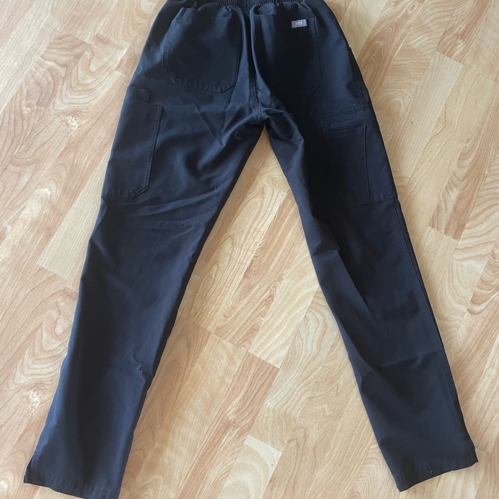 Figs Black Utility Scrub Pants